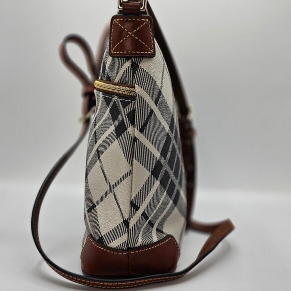 Women's Pebble Grain Crossbody Beige and Gray - Picture 7 of 12